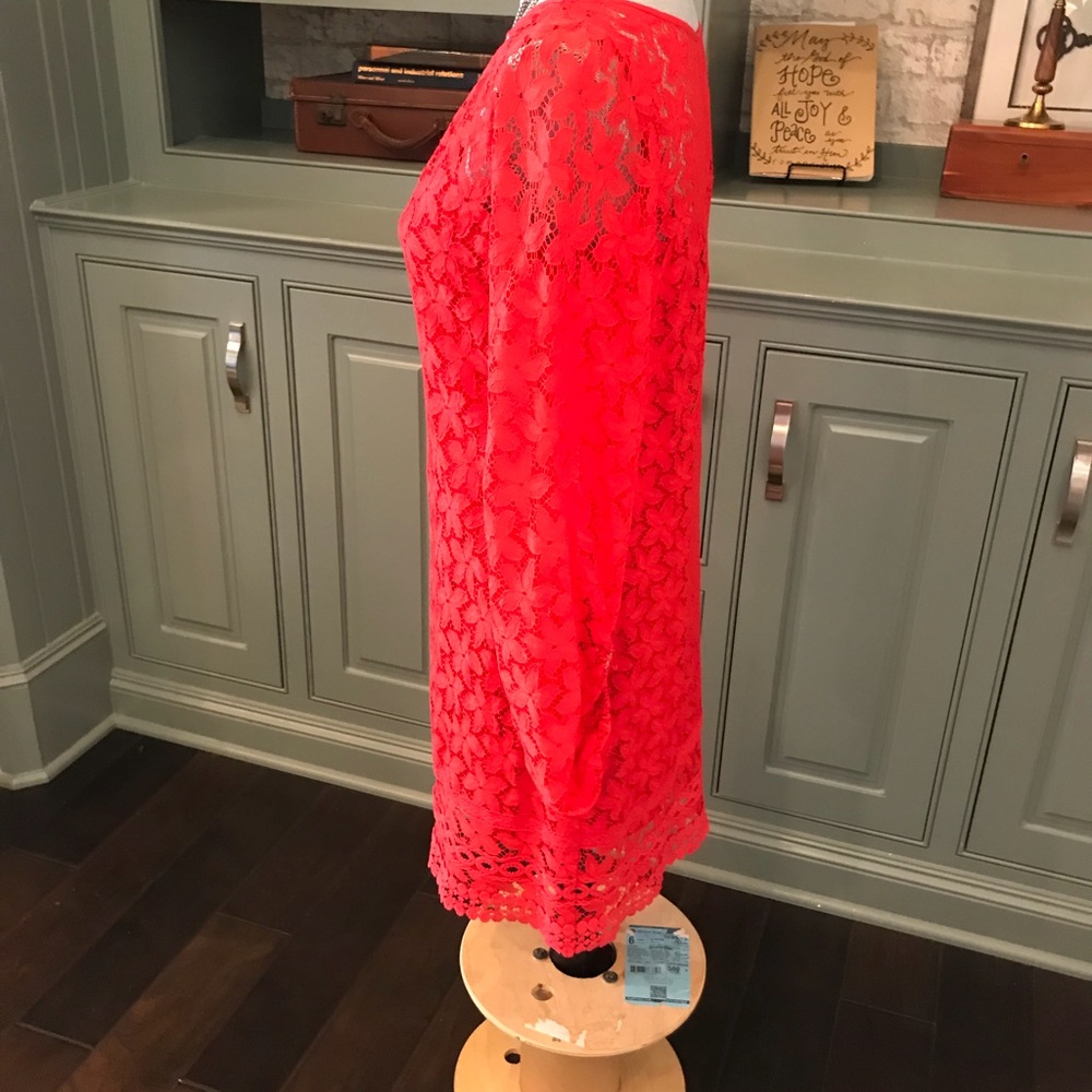 Laundry red lace dress size 6 - Picture 4 of 7